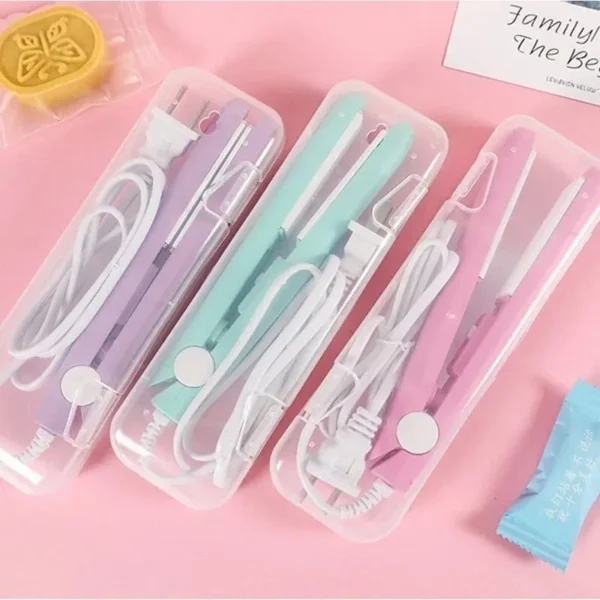 Mini chapinha de cabelo portátil bivolt com case - Image 3
