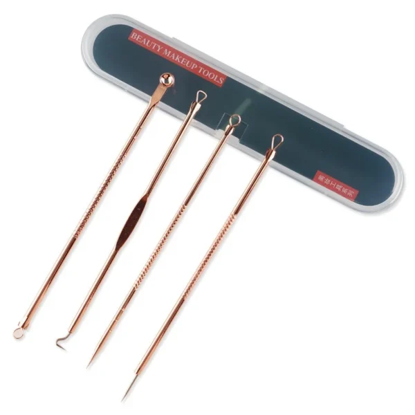Kit removedor de cravos e espinhas com 4 ferramentas em aço inoxidável - Image 6